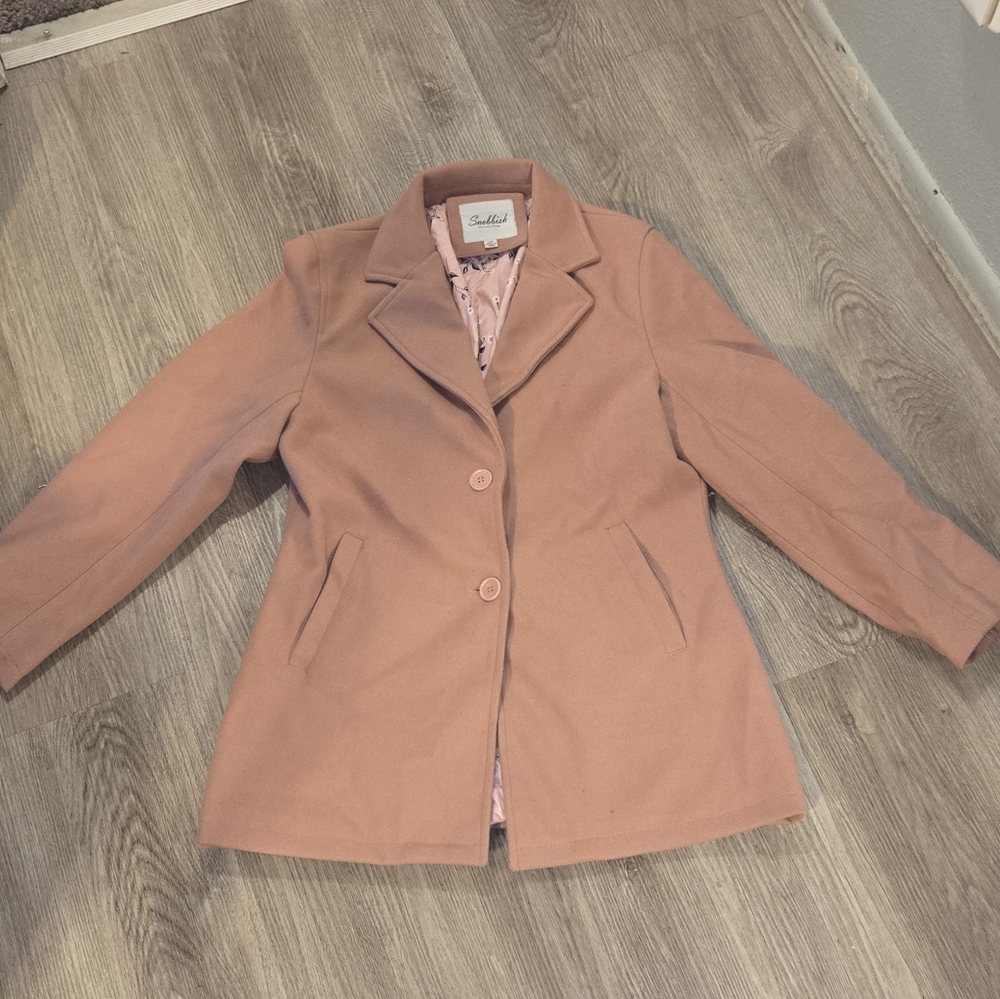 Pink Pea Coat for Women